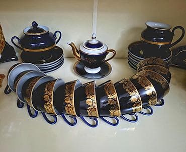 Çay dəsti, rəng - Göy, Farfor, 12 nəfərlik lalafo.az -da Çay dəsti, rəng - Göy, Farfor, 12 nəfərlik
