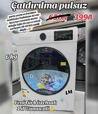 LANOVA paltaryuyan maşın – 6 kq - İnvertor remensiz motor: səs-küy və — 1