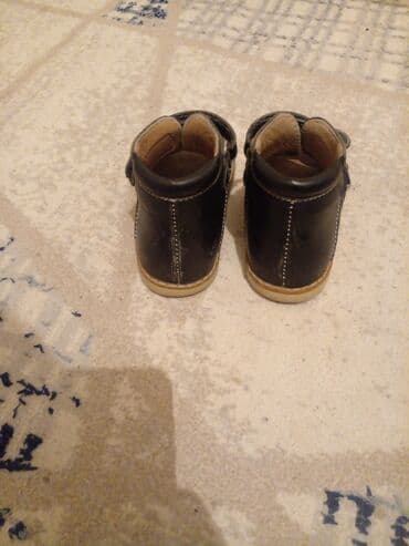 Üst geyimləri: Uşaq ortopedik sandalları - Rəng: tünd (qara/qaranlıq ton), ağ tikiş — 3