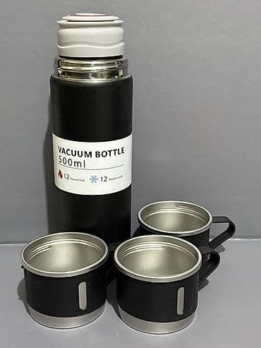 termos: Rəng - Qara, Termos, Paslanmayan polad, 0,5 bucket volume l — 1