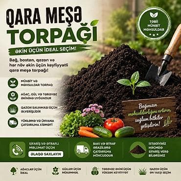 agac tingleri satilir: Bağ və landşaft işləri üçün yüksək keyfiyyətli torpaq/kompost qarışığı — 8