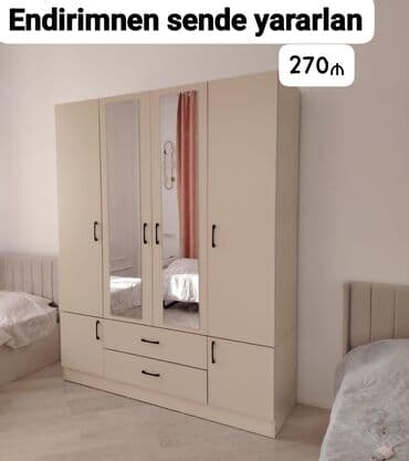 Yeni, Açılan, 4 qapılı Düz dolab