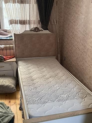 tek adamliq carpayilar: Təknəfərlik çarpayı, Bazasız, Matras ilə, Siyirməsiz — 5