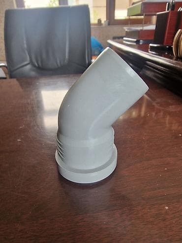 45 derece kesen: PVC boru dirsəyi – Ø50 mm Qiymət: 25 qəpik - Material: yüksək — 6