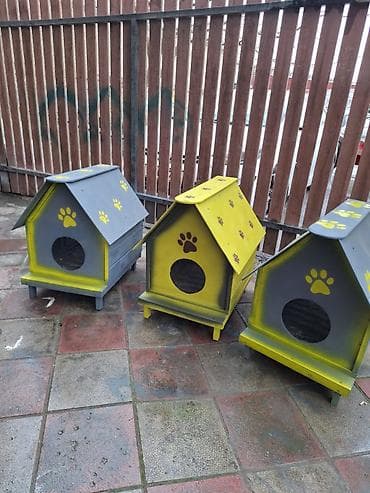 Собаки: Məhsul: Ev heyvanları üçün taxta evlər Təsvir: - Müxtəlif ölçü və — 8