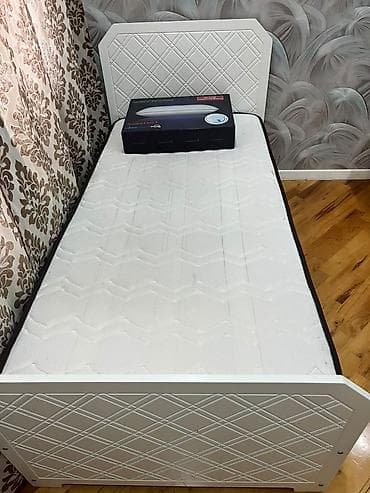 Tək nəfərlik bazalı çarpayı 200azn Matras və yeni ortopedik balış — 1