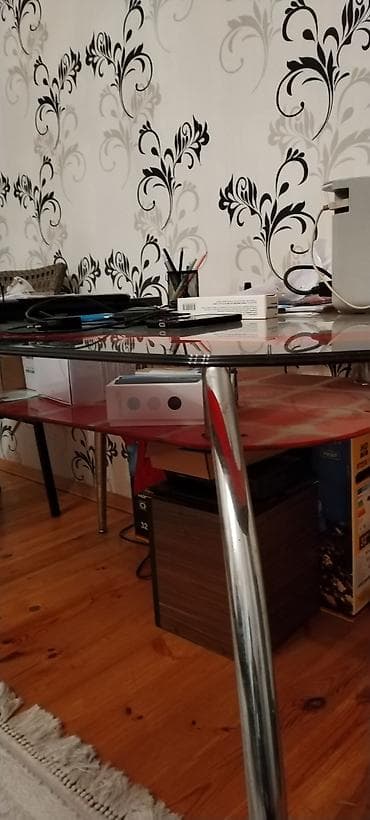 şef qaplarl: Mətbəx masası, İşlənmiş, Açılmayan, Şüşə, Oval masa — 2