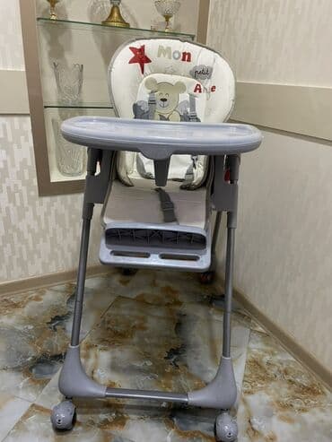 son zeng sarucka sekilleri: Uşaq üçün yemək kürsüsü – VAVA - Rəng: boz/ağ, şirin ayıcık təsvirli — 1