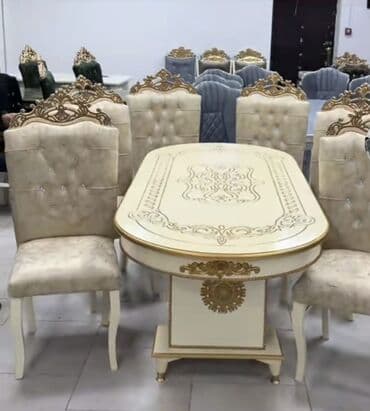 iran qaz peci: Qonaq otağı üçün, Açılmayan, Oval masa, 6 stul — 2