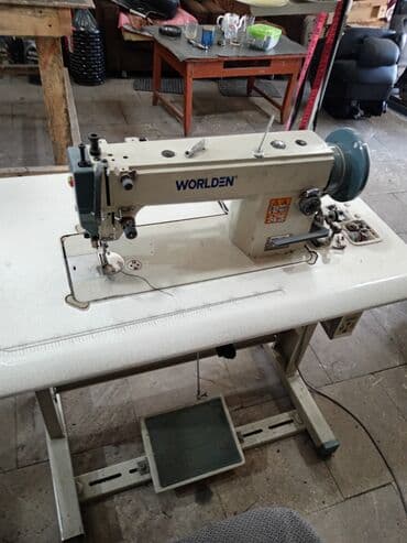 поясная машина бу: WORLDEN sənaye tikiş maşını – masa və pedalla birlikdə hal hazırda — 1