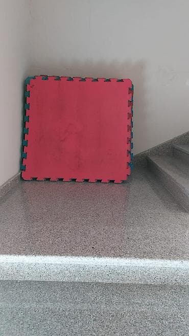 matlar: İkiüzlü EVA köpükdən yığma döşək (pazlı) - Rəng: bir üzü çəhrayı, o — 1