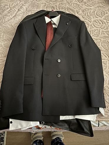 stefano ricci kurtka: İkiqat düyməli kişi pencəyi - Rəng: qara - Üslub: klassik, iki cərgə — 1