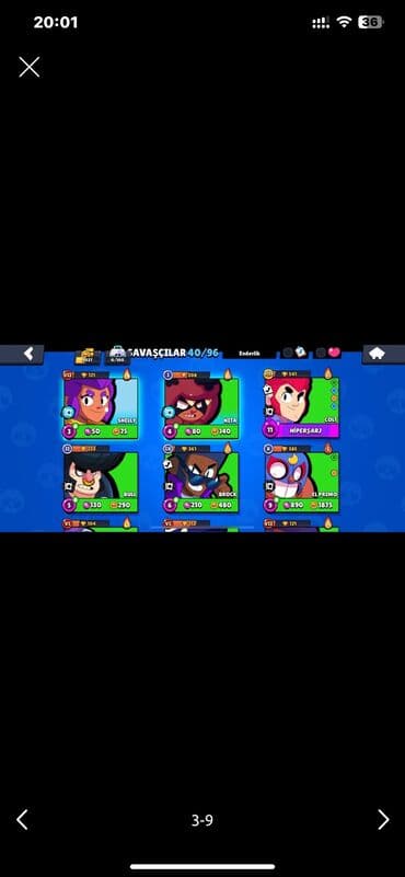 Xbox Series X: Brawl Stars hesabı – detallı məlumat - Kupa: 9437 (profildə “Tüm — 4