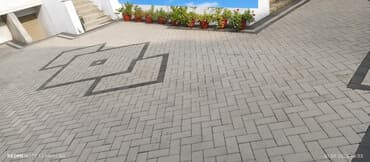 rezin tamet: Beton dekorativ tamet döşəmə - Material: vibro-press beton tamet (daş — 1