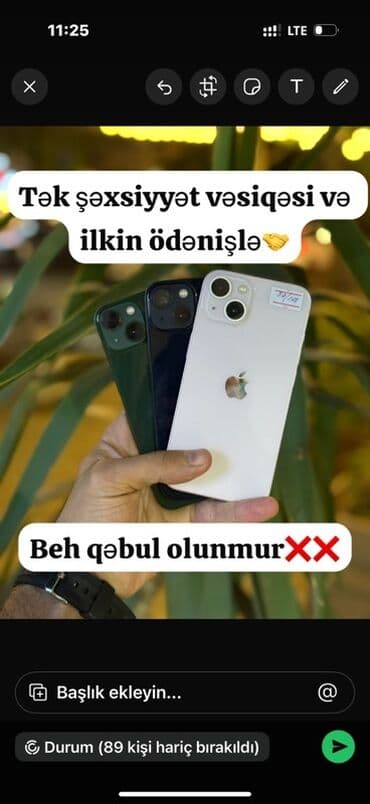 FN telecom: IPhone 13, Yaşıl, Sənədlərlə