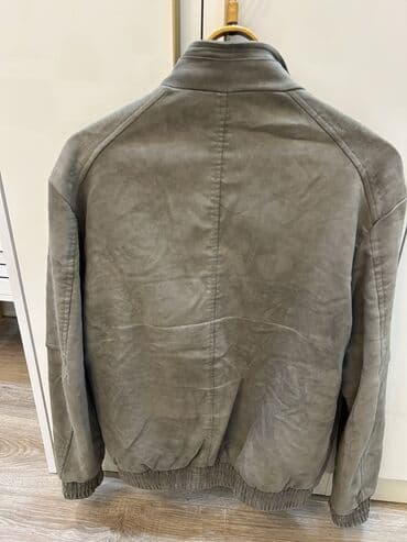 bomber kişi gödəkçəsi: Kurtka, Zamşa, Payız, 7XL — 2