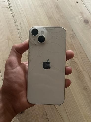 iphone ekranlari: IPhone 14, 128 GB, Ağ, Qırıq — 1