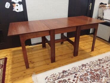 mətbəx çanağı: Mətbəx masası, İşlənmiş, Qatlanan, Taxta, Dördbucaq masa — 2