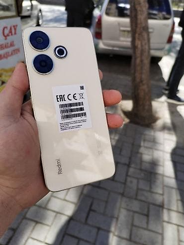 samsung note 3 ekran: Redmi 13, 128 GB, rəng - Qızılı, Zəmanət, Sensor, Barmaq izi — 1
