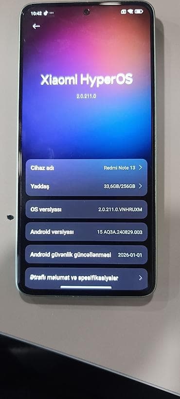 redmı 13: Redmi Note 13, 256 GB, rəng - Yaşıl, Face ID — 1