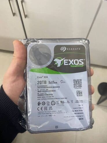 20TB HDD Seagate Exos X24 Yenidir Agzi bagli upakovkada Zəmanət