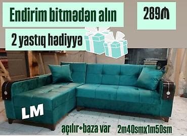 Divanlar: Künc divan, Açılan, Bazalı, Vеlur parça — 1