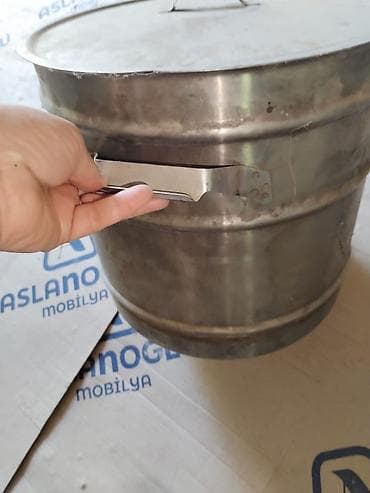 quru: Qazan, rəng - Gümüşü, Paslanmayan polad, 5-dən çox l — 1