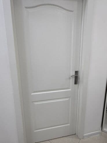 taxta qutu: Ağ rəngli klassik otaq qapısı 2 eded - Material: MDF əsaslı, üzəri — 1