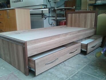 rengli metbex mebelleri: Новый, Односпальная кровать, Без подьемного механизма, Без матраса, Без выдвижных ящиков — 3