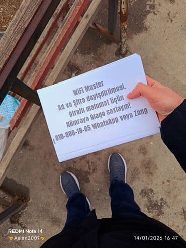 WiFi Ustası yalnız Sumqayıtda! 📢 Ad-Şifrə dəyişdirilməsi və