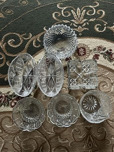 xrusta: Kolleksiya: kəsikli şüşə/qədimi üslubda kristal qablar dəsti Tərkibi — 1