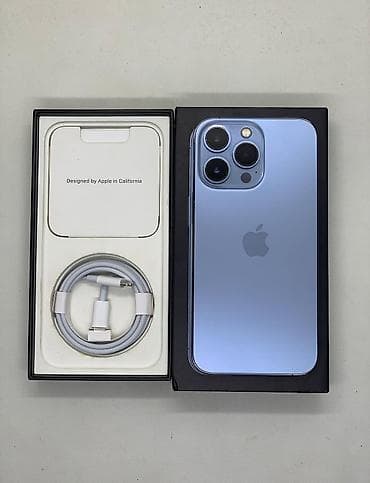 IPhone 13 Pro, 256 GB, Sierra Blue, Zəmanət, Kredit, Simsiz şarj