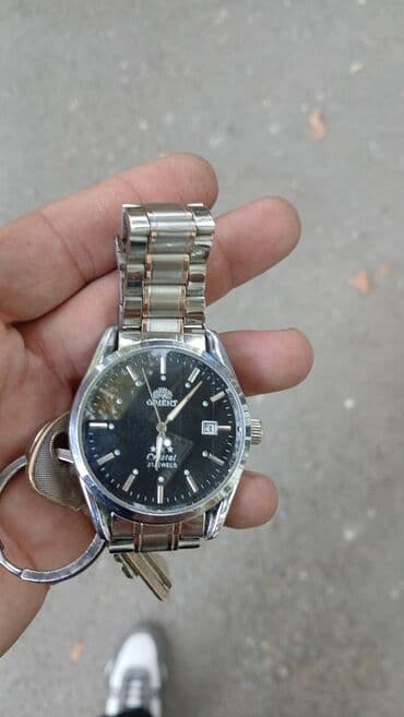 qizil tek qas uzukler ve qiymetleri: Qol saatı, Orient, rəng - Qara — 2