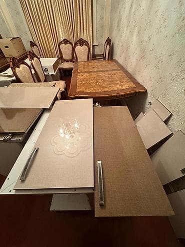 kamot qorka: Qonaq masası, Açılmayan, Taxta, Dördbucaq masa — 9