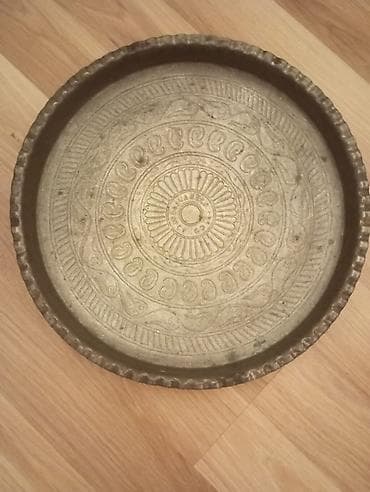 mis caydan: Qədimi mis məcməyi satılır Diametri 40 sm — 1