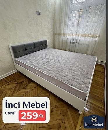 tek dolablar: Yeni, İkinəfərlik çarpayı, Bazasız, Matras ilə, Siyirməsiz, Azərbaycan — 1