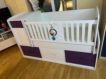 Uşaq beşiyi və komod dəsti - Model: Baby Mood (lövhədə yazı