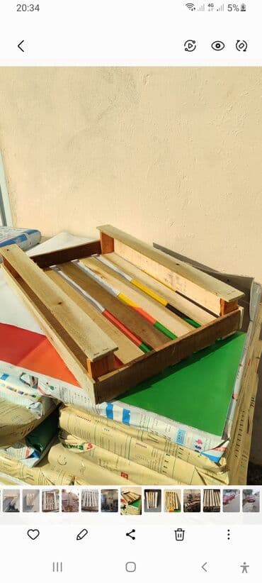 Taxta-şalban: Taxta yeşik/palet - Material: təbii ağac ştabel taxtalarından yığılma — 3