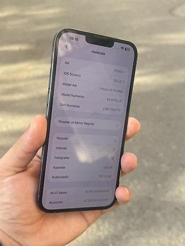 IPhone 13 Pro Max, 128 GB, Gümüşü, Face ID