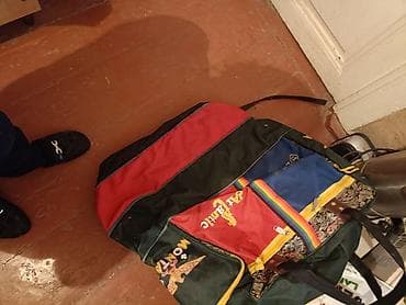 tekerli çantalar: Böyük ölçülü səyahət/road trip çantası - Rəngli dizayn: tünd yaşıl — 1