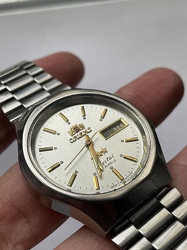 casio edifice saat: İşlənmiş, Qol saatı, Orient, rəng - Boz — 6