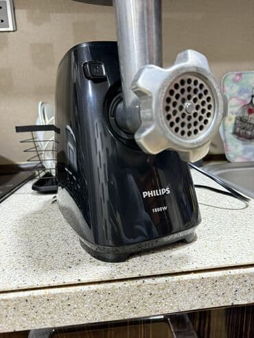 Yemək hazırlamaq üçün texnika: Ət çəkən maşın Philips, 1800 Vt, Revers ilə, İşlənmiş — 3