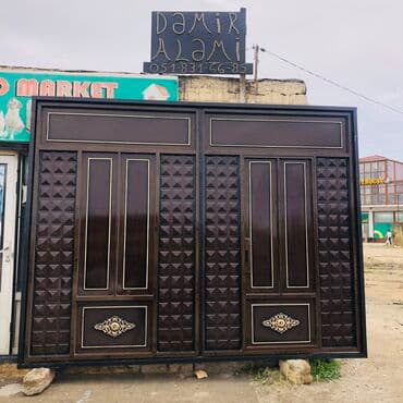 işlemiş darvaza: Salam Darvaza Yenidir. Ölçüsü Eni 3.40 Hündürlük -2.60 — 3