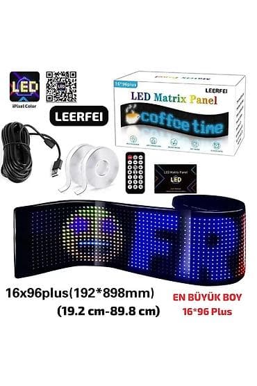 RGB LED Matrix Panel – mobil tətbiqlə idarə olunan çevik reklam/mesaj