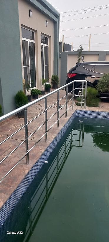 бассейн tikilmesi: Балконная перила, Нержавейка — 4