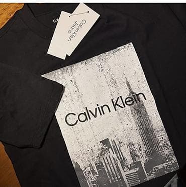 Futbolkalar: Futbolka, Calvin Klein, Standart, rəng - Qara — 1