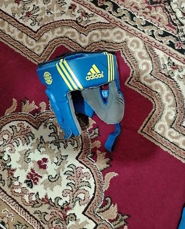 geyim desti: Adidas kikboks dəsti - Rəng: mavi (sarı və ağ loqolu detallar) - — 3