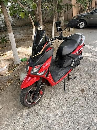 moped model: Satılır: Skuter freedom fet 49 - Rəng: Qırmızı-qara, aqressiv — 4