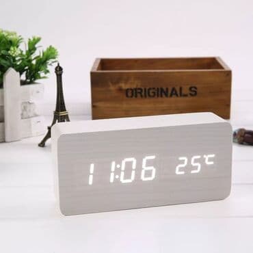 dini saat: Taxta elektron stolüstü saat🕰️ Ölkə daxili pulsuz çatdırılma📦 — 3