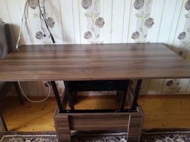 складная кровать трансформер: Qonaq otağı üçün, İşlənmiş, Transformer, 6 stul — 1